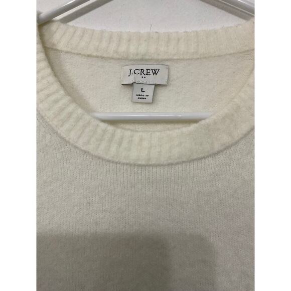 J.Crew Colorblock crewneck sweater in extra-soft yarn Womens Wool Blend Sz Large - Picture 5 of 7